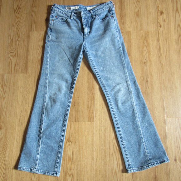 Pilcro High Rise Flare Jean Size 26 Light Wash - Picture 2 of 9